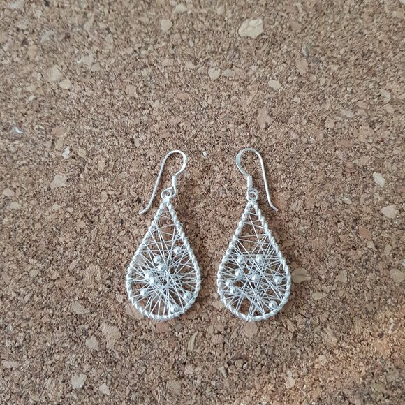Sterling silver earrings - Picture 1 of 4